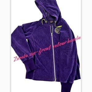 Zumba Purple Zip-Front Hoodie